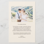  Blush Flowers Weddenfoto Hartelijk dank (Achterkant)