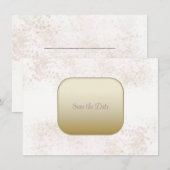 Blush Flush en Goud Save The Date (Voorkant / Achterkant)