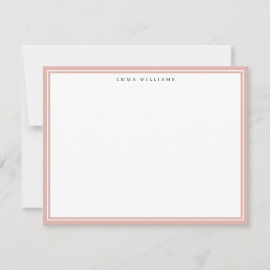 Blush Frame Note Card Kaart (Voorkant)