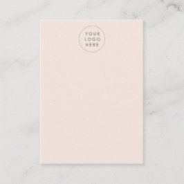 Blush-gekleurd Haar Uw Logo Kaart Visitekaartje