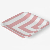 Blush Geometric Pattern Party Papieren Bordje (Gebogen)