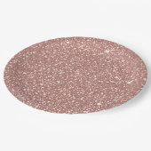 Blush Geometric Pattern Party Papieren Bordje (Gekanteld)