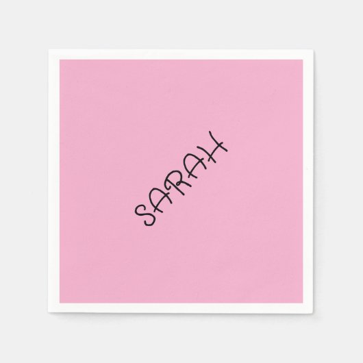 Blush gepersonaliseerde servetten (Voorkant)