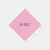 Blush gepersonaliseerde servetten (Hoek)