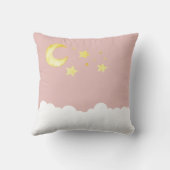 Blush Girl Teddy Bear Birth Stats Nursery Coussin (Verso)