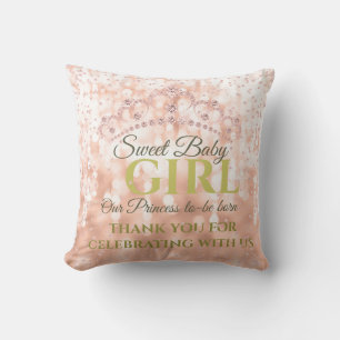 Blush Girly Diamond Roos Gold Sweet Baby Kussen