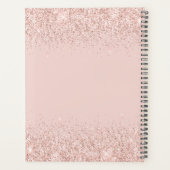 Blush Glitter Boss Lady CEO op persoonlijke titel  Planner (Achterkant)
