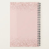 Blush Glitter Boss Lady Regels Gepersonaliseerd Planner (Achterkant)