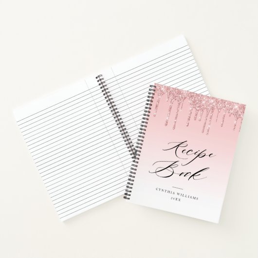 blush glitter druppels Recept Boek (Binnen)