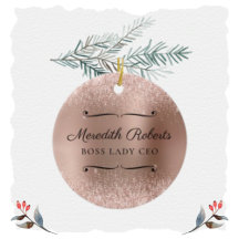 Blush Glitter Roos Gold Boss Lady CEO op maat
