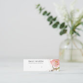 BLUSH GOLD BLUSH FLORAL STUD EARRING DISPLAY CARD MINI VISITEKAARTJE (Staand voorkant)