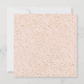 Blush & Gold Bridal Brunch & Bubbly Champagne Kaart (Achterkant)