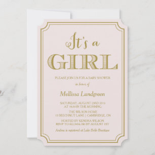 Blush & Gold C'est une invitation de Baby shower f