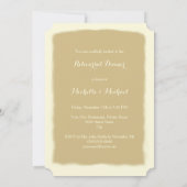 Blush Gold Confetti Fleur de Lis event Uitnodiging (Achterkant)