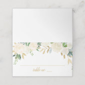 Blush Gold en Green Floral Wedding (Buitenkant ongevouwen)