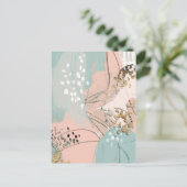Blush & Gold I Briefkaart (Staand voorkant)