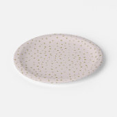 Blush & Gold Mod Polka Dots Patroon Papier Bord (Gekanteld)