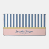 Blush Gold & Navy Striped Nom et occupation (Recto)