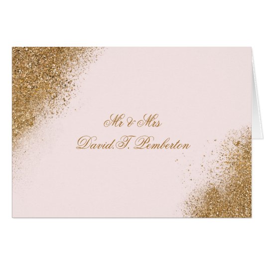 Blush Gold Parties scintillant Sparkle Mariage élé (Devant Horizontal)