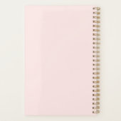 Blush & Gold persoonlijke fitness Planner (Achterkant)