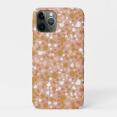 Blush Gold terrazzo Minimale moderne Case-Mate iPhone Case (Achterkant)