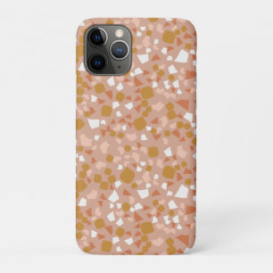 Blush Gold terrazzo Minimale moderne iPhone 11 Pro Hoesje