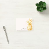 Blush Gold Tropical Pineappel Post-it® Notes (Kantoor)