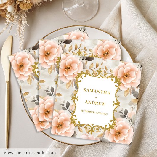 Blush Gold Trouwpapier servetten
