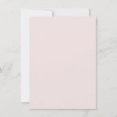 Blush & Gold WhimsScript Faire-part de mariage I (Dos)