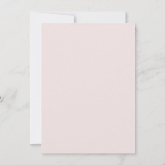 Blush & Gold WhimsScript Faire-part de mariage I (Dos)