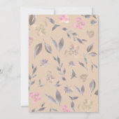 Blush Golden bouquet Herfst roos Sweet 16 Kaart (Achterkant)