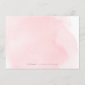 Blush goud elegante kalligrafie accommodatie informatiekaartje (Achterkant)