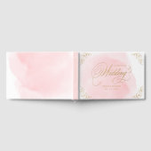 Blush goud elegante kalligrafie bruiloft gastenboe gastenboek (Volledig)