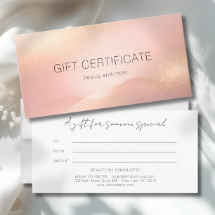 Blush Goud Glow Gradiënt Salon Cadeaubon