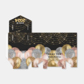 Blush gouden ballonnen 2024 Afstuderen Bedankdoosjes (Uitgevouwen)