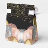 Blush gouden ballonnen 2024 Afstuderen Bedankdoosjes (Achterkant)