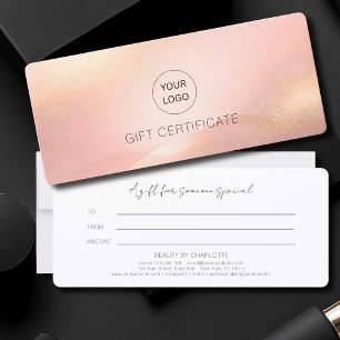 Blush Gouden Glow Logo Salon Cadeaubon