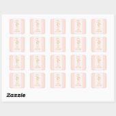 Blush gouden Stickers (Vel)