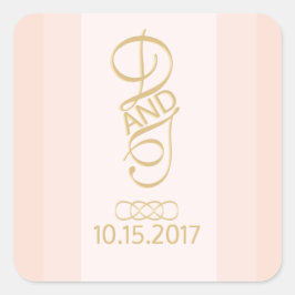 Blush gouden Stickers