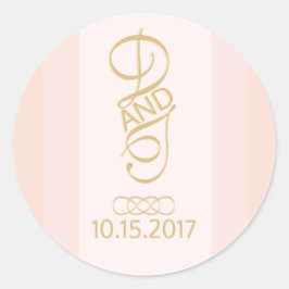 Blush gouden Stickers