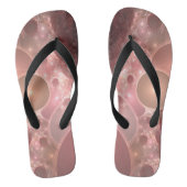 blush gradient van bellen teenslippers (Voetbed)