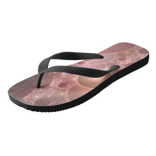 blush gradient van bellen teenslippers (Schuin)