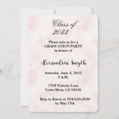 Blush Graduation Invitation (Devant)