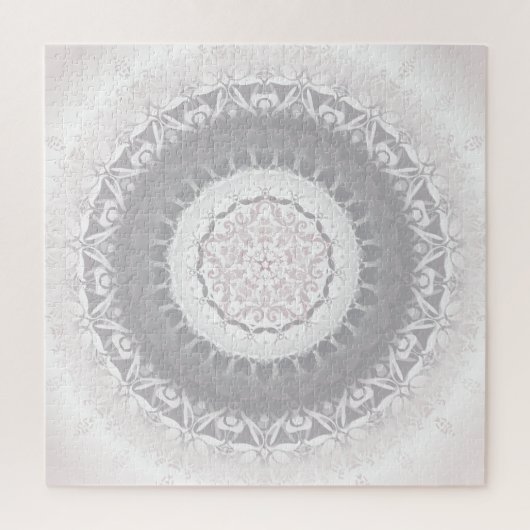 Blush Gray Mandala Legpuzzel (Verticaal)