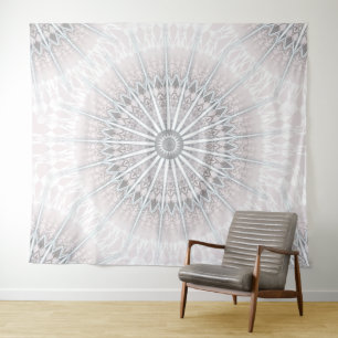 Blush Gray Mandala Wandkleed