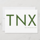 Blush Green Ultra Modern Bold Big Bedankt pa (Voorkant)