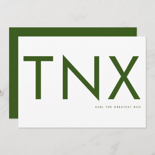 Blush Green Ultra Modern Bold Big Bedankt pa