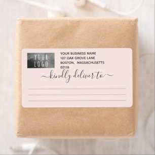  Blush Grey vriendelijk leveren aan Logo Verzendin Etiket