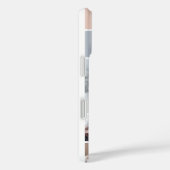 Blush & grijze fotocollage & monogram Case-Mate iPhone case (Achterkant / Rechts)