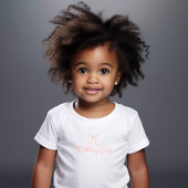 Blush Handgetekende Boog Meisje Verjaardag Kinder Shirts